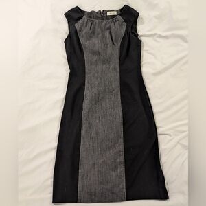 Classic Calvin Klein Black and Gray Dress